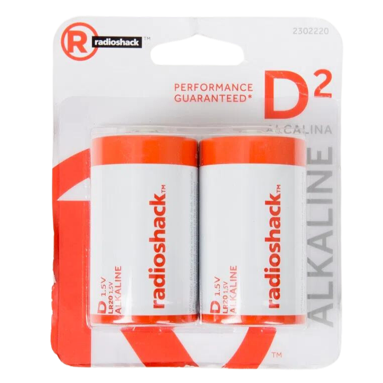 PILAS ALCALINAS RADIOSHACK TIPO D